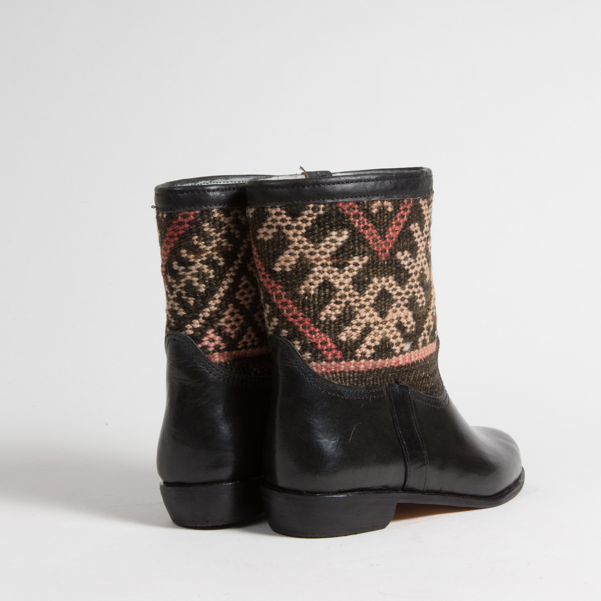 Bottines Kilim cuir mababouche artisanales (Réf. RPN31-42)