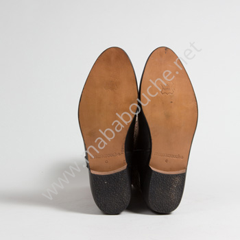 Bottines Kilim cuir mababouche authentiques et éthiques (Réf. RPN6-37)