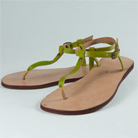 Nu-pieds Vert Pistache femmes