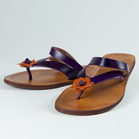 Marguerite Aubergine Orange femmes