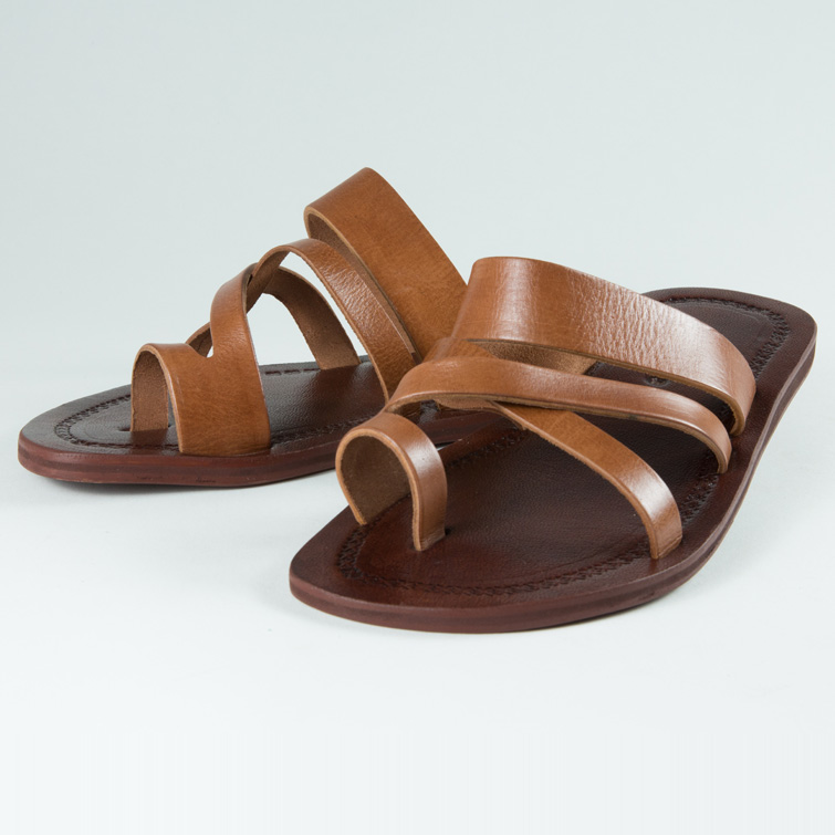 Tong en sales cuir homme