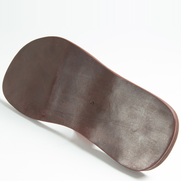 Tongs cuir hommes <br>berbère havane (h004)