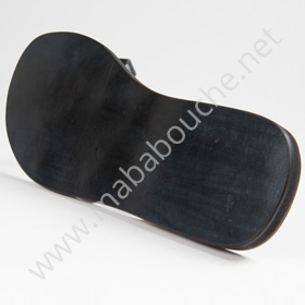 Sandales cuir femmes <br>entrelacée noire (007)
